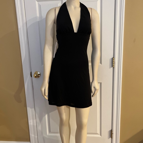 Princess Polly Tinisie Halter Mini Dress Black - Picture 7 of 13